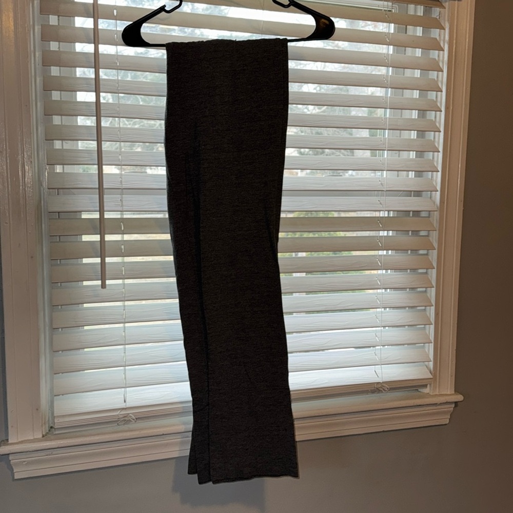 Dark Gray Open Leg Pants